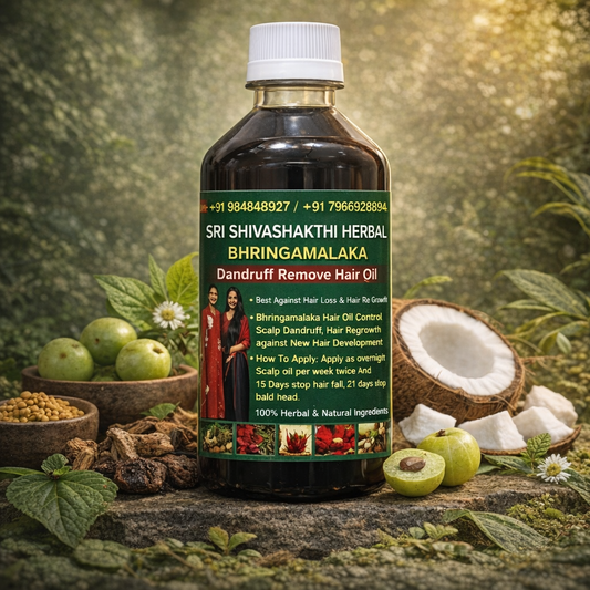 Sri Shivashakti Herbal Adivasi Hair Oil – Natural Herbal Hair Growth Formula