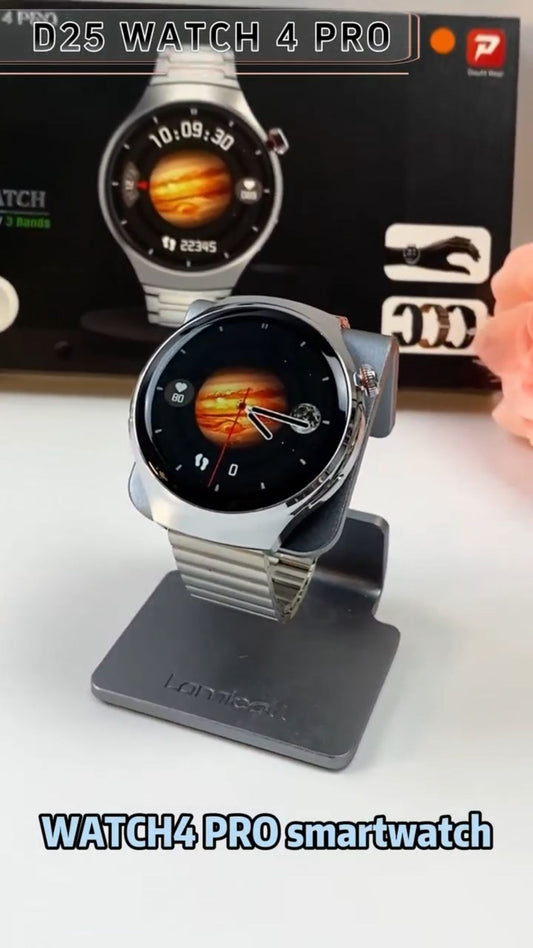D25 Watch 4 Pro - Smartwatch with 3 bands